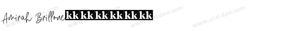 Amirah Brillone字体转换
